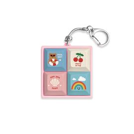 S2B Daily Mood Keycap Keyring Mechanical Switch Clicky Keychain Be Good Club Cherry Love Picnic Pink Therapy Happy Days Home Cafe _ Made in Korea